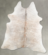 Light Brindle X-Large Brazilian Cowhide Rug 7'3"H x 6'5"W #A56011 by Hudson Hides