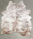 Light Brindle Large Brazilian Cowhide Rug 6'11"H x 5'7"W #A56012 by Hudson Hides