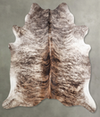 Light Brindle X-Large Brazilian Cowhide Rug 6'5"H x 6'3"W #A56013 by Hudson Hides