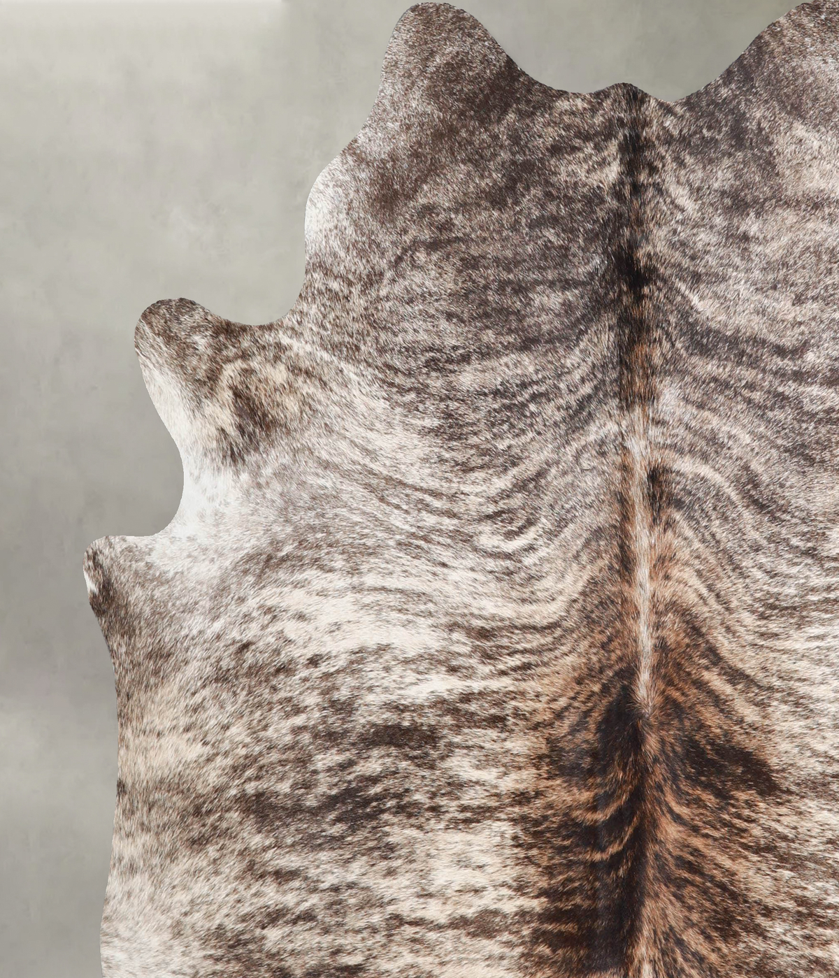 Light Brindle X-Large Brazilian Cowhide Rug 6'5"H x 6'3"W #A56013 by Hudson Hides