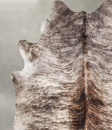 Light Brindle X-Large Brazilian Cowhide Rug 6'5"H x 6'3"W #A56013 by Hudson Hides