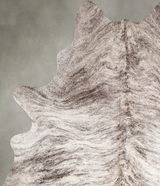 Light Brindle Large Brazilian Cowhide Rug 6'11"H x 5'3"W #A56014 by Hudson Hides