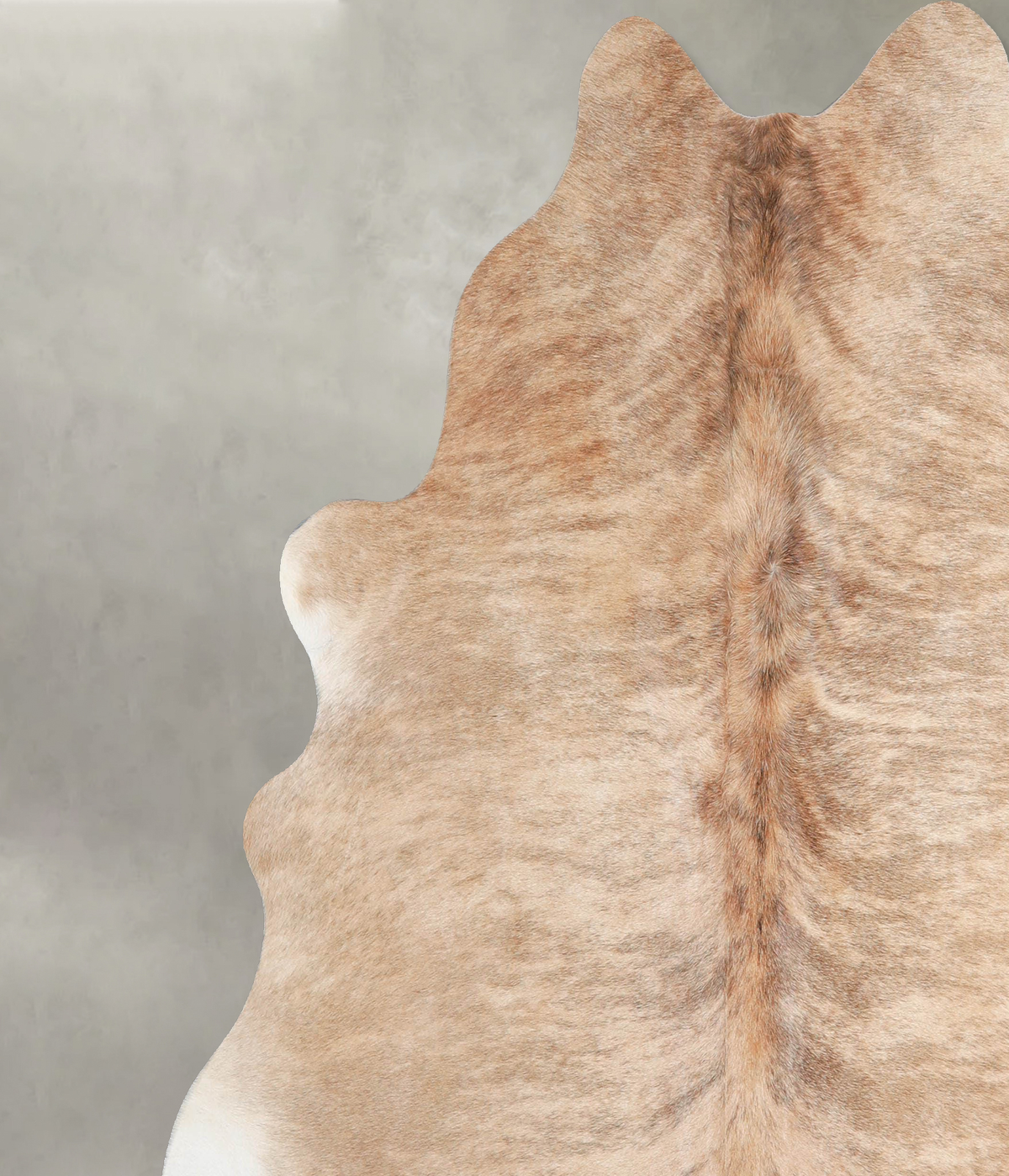 Light Brindle X-Large Brazilian Cowhide Rug 6'7"H x 6'7"W #A56017 by Hudson Hides