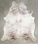 Light Brindle X-Large Brazilian Cowhide Rug 7'0"H x 6'4"W #A56021 by Hudson Hides