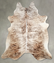 Light Brindle XX-Large Brazilian Cowhide Rug 7'4"H x 7'2"W #A56025 by Hudson Hides