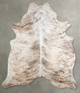 Light Brindle X-Large Brazilian Cowhide Rug 7'3"H x 6'6"W #A56027 by Hudson Hides