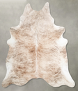 Light Brindle X-Large Brazilian Cowhide Rug 7'2"H x 6'9"W #A56030 by Hudson Hides