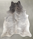 Grey Brindle X-Large Brazilian Cowhide Rug 7'2"H x 6'8"W #A56033 by Hudson Hides