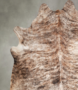 Light Brindle XX-Large Brazilian Cowhide Rug 7'4"H x 7'7"W #A56038 by Hudson Hides