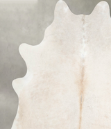 Champagne X-Large Brazilian Cowhide Rug 6'9"H x 6'1"W #A56040 by Hudson Hides