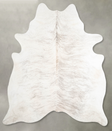 Grey Brindle XX-Large Brazilian Cowhide Rug 7'7"H x 6'9"W #A56049 by Hudson Hides