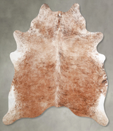 Light Brindle Large Brazilian Cowhide Rug 6'3"H x 6'0"W #A56050 by Hudson Hides