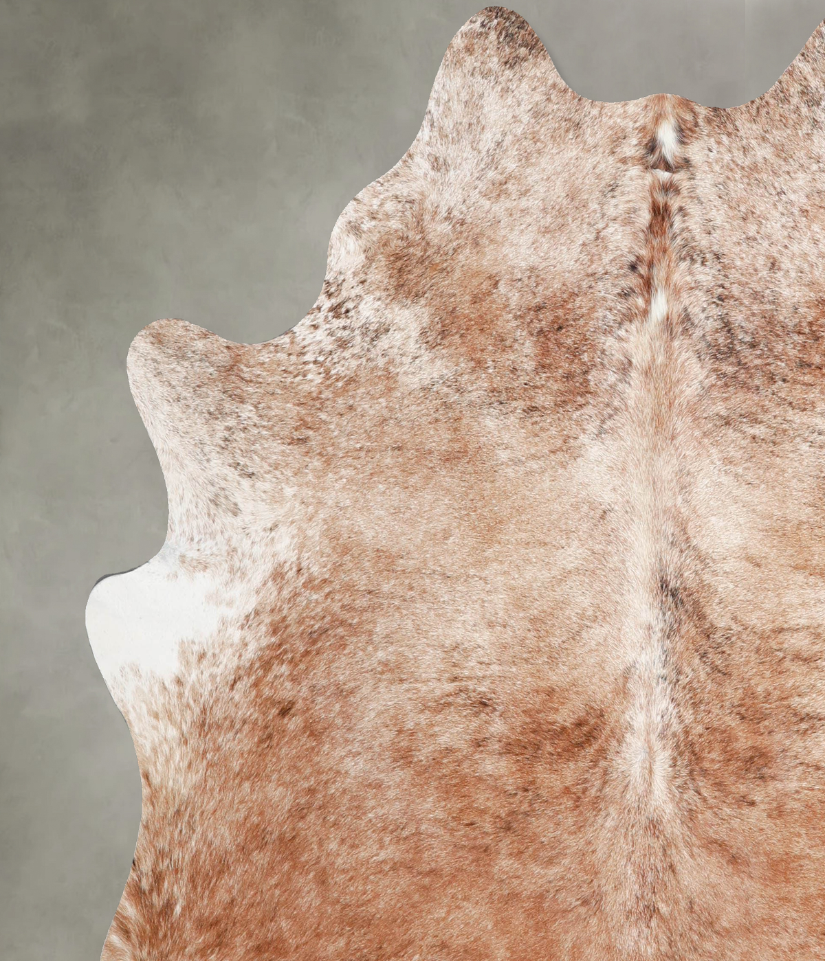 Light Brindle Large Brazilian Cowhide Rug 6'3"H x 6'0"W #A56050 by Hudson Hides