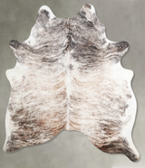 Light Brindle Large Brazilian Cowhide Rug 6'7"H x 5'8"W #A56051 by Hudson Hides