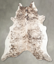 Light Brindle X-Large Brazilian Cowhide Rug 6'8"H x 6'8"W #A56052 by Hudson Hides