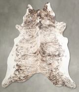 Light Brindle X-Large Brazilian Cowhide Rug 6'8"H x 6'8"W #A56052 by Hudson Hides