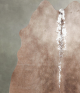Taupe Medium Brazilian Cowhide Rug 5'3"H x 4'11"W #A56056 by Hudson Hides