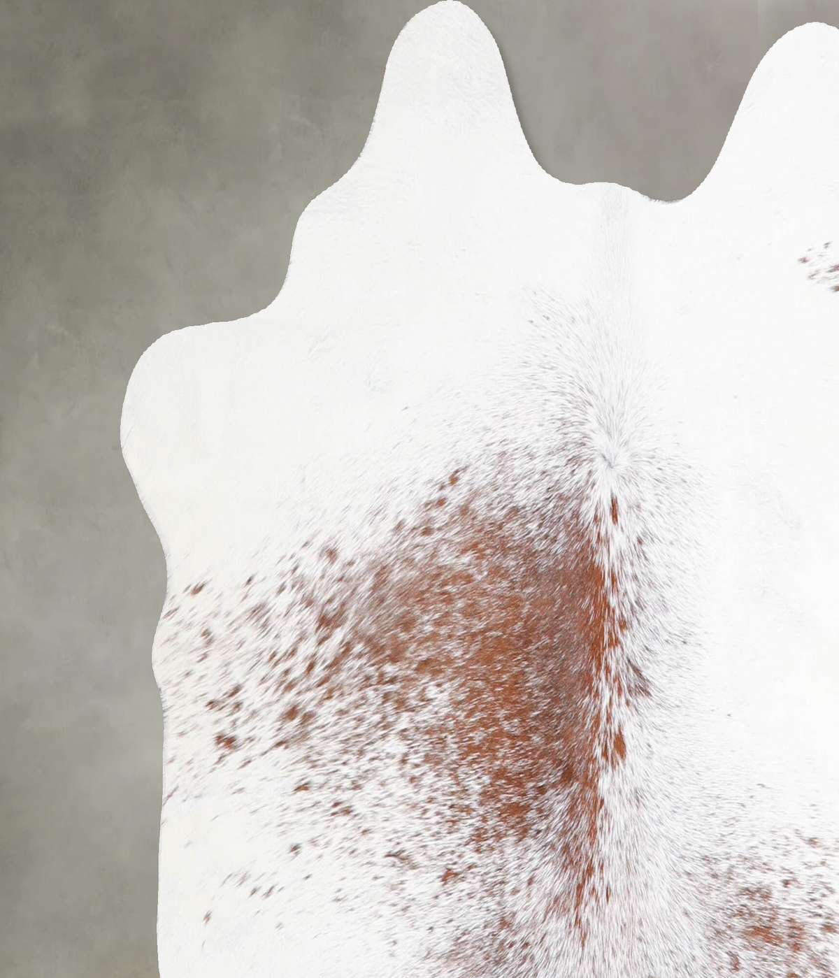 Salt and Pepper Brown Medium Brazilian Cowhide Rug 4'8"H x 5'4"W #A56057 by Hudson Hides