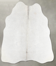 Light Grey Medium Brazilian Cowhide Rug 4'0"H x 3'10"W #A56058 by Hudson Hides