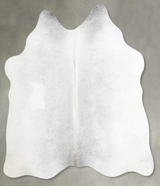 Light Grey Medium Brazilian Cowhide Rug 4'6"H x 4'9"W #A56060 by Hudson Hides