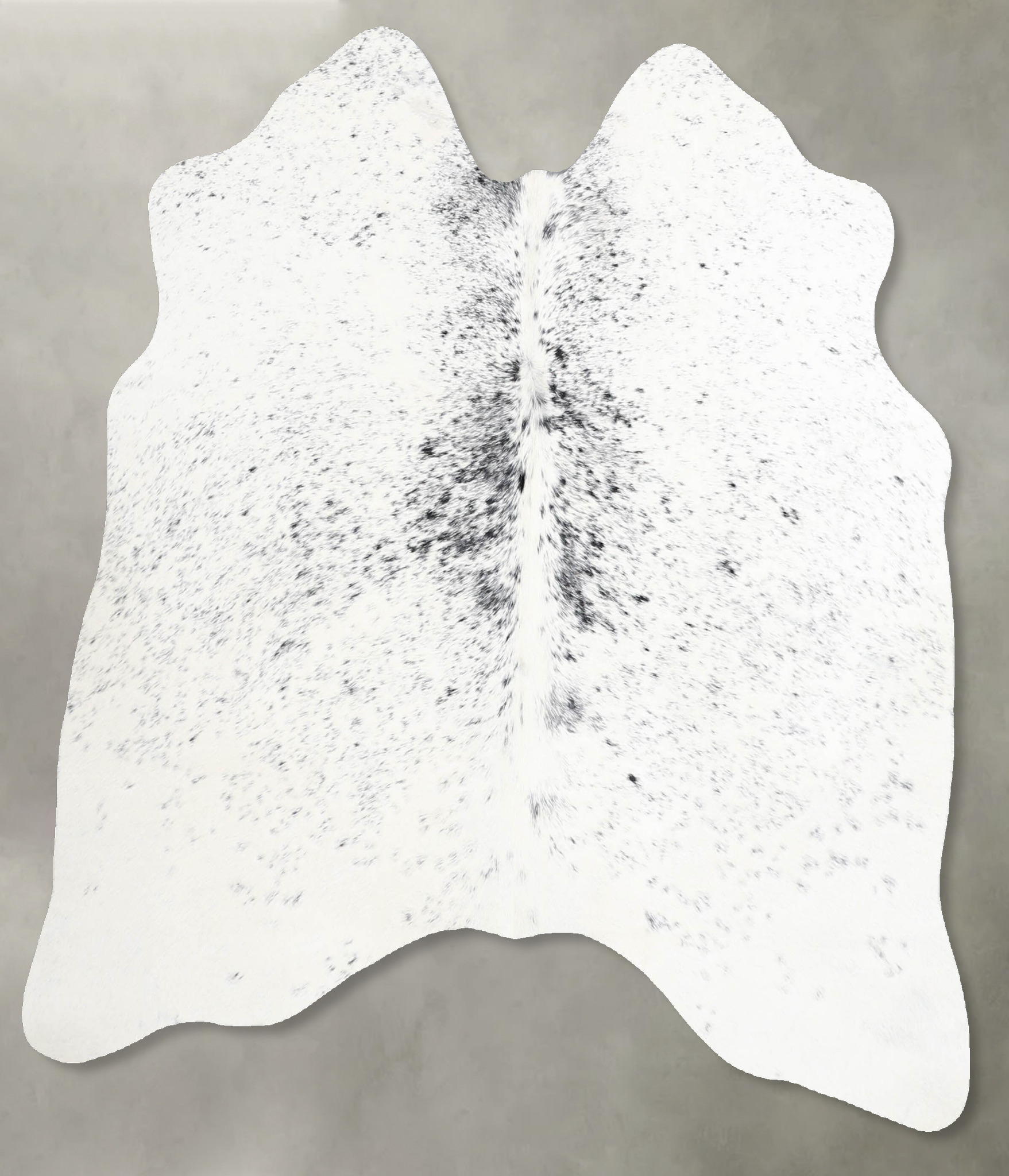 Salt and Pepper Black Cowhide Rug #A56064