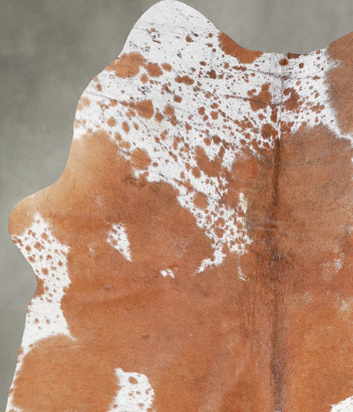 Salt and Pepper Brown Medium Brazilian Cowhide Rug 4'10"H x 4'3"W #A56067 by Hudson Hides