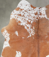Salt and Pepper Brown Medium Brazilian Cowhide Rug 4'10"H x 4'3"W #A56067 by Hudson Hides