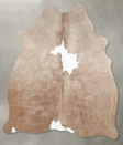 Taupe Medium Brazilian Cowhide Rug 5'1"H x 4'5"W #A56068 by Hudson Hides