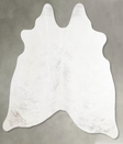 Light Grey Medium Brazilian Cowhide Rug 5'1"H x 5'4"W #A56070 by Hudson Hides