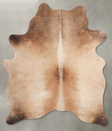 Light Caramel Medium Brazilian Cowhide Rug 5'8"H x 4'3"W #A56072 by Hudson Hides