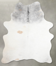 Grey with Beige Medium Brazilian Cowhide Rug 5'11"H x 4'5"W #A56073 by Hudson Hides
