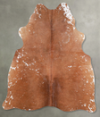 Salt and Pepper Brown Medium Brazilian Cowhide Rug 4'10"H x 4'2"W #A56074 by Hudson Hides