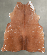 Salt and Pepper Brown Medium Brazilian Cowhide Rug 4'10"H x 4'2"W #A56074 by Hudson Hides