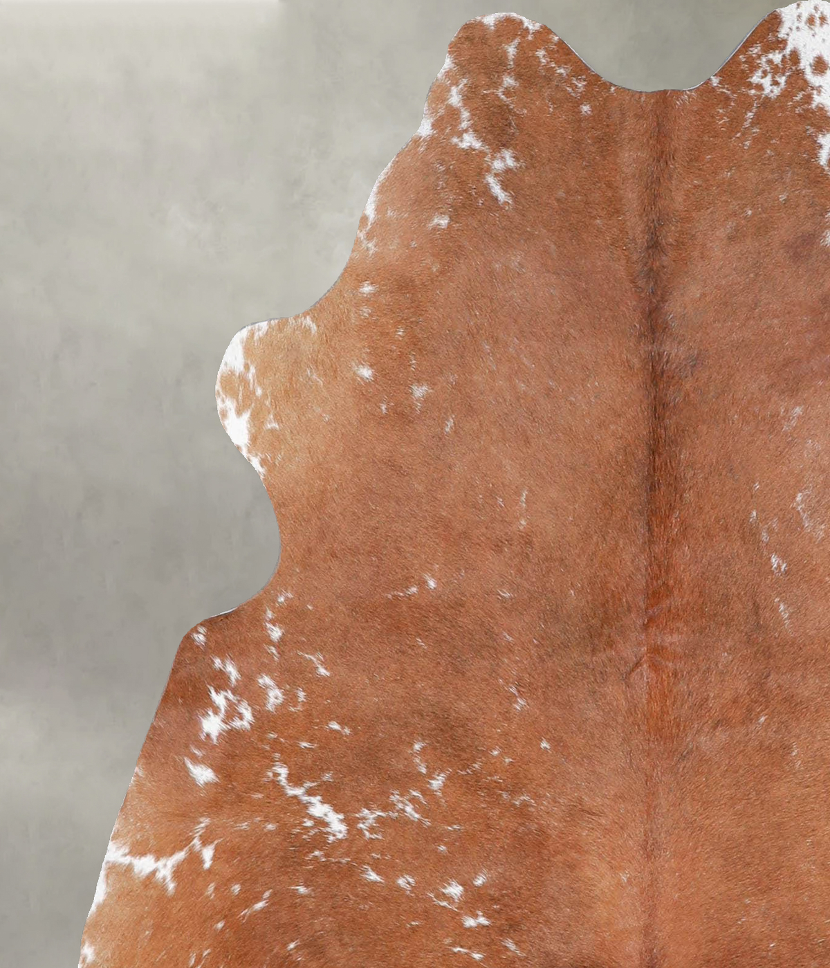 Salt and Pepper Brown Medium Brazilian Cowhide Rug 4'10"H x 4'2"W #A56074 by Hudson Hides