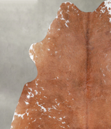 Salt and Pepper Brown Medium Brazilian Cowhide Rug 4'10"H x 4'2"W #A56074 by Hudson Hides