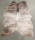 Light Brindle X-Large Brazilian Cowhide Rug 7'1"H x 5'11"W #A56075 by Hudson Hides