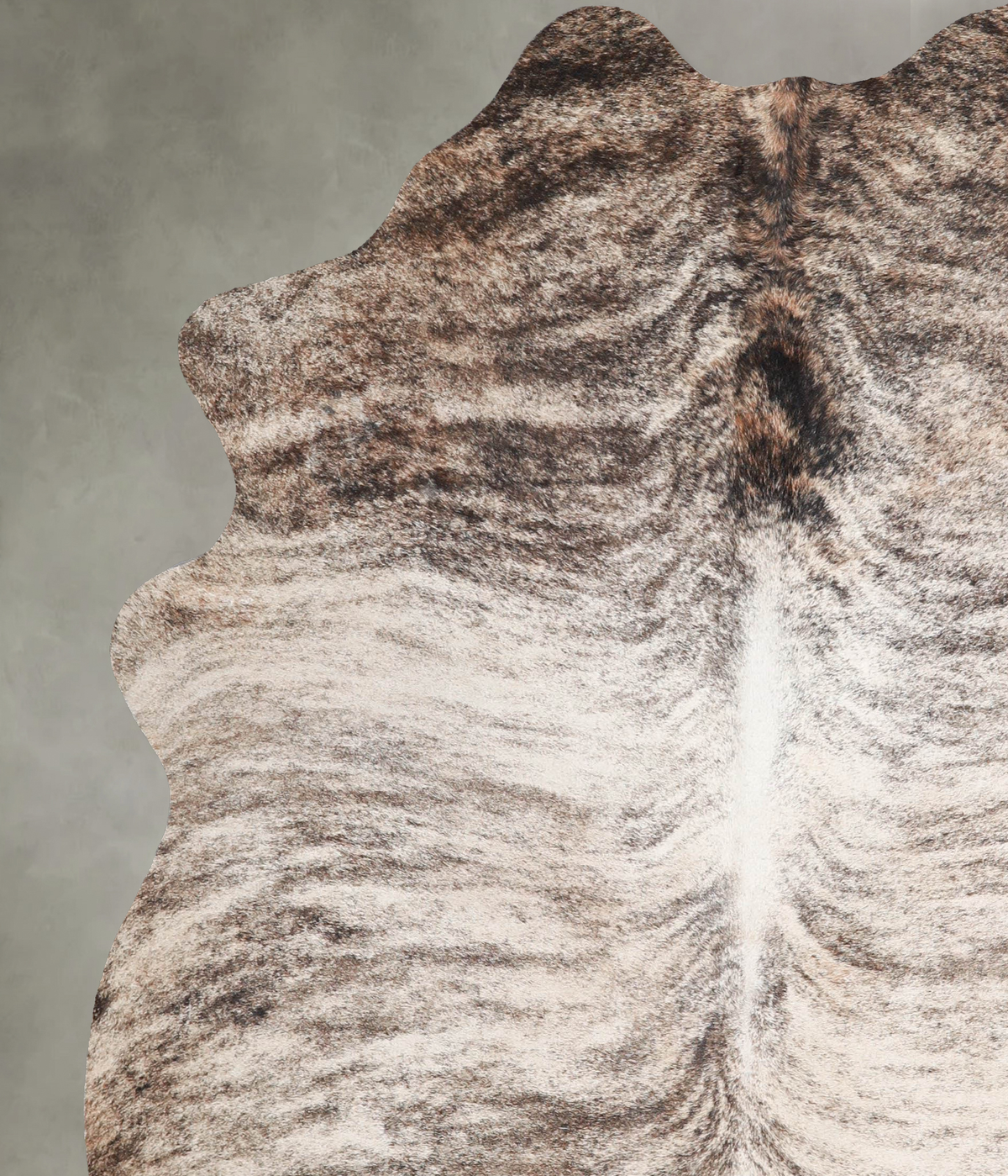 Light Brindle X-Large Brazilian Cowhide Rug 7'1"H x 5'11"W #A56075 by Hudson Hides