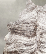 Grey Brindle Large Brazilian Cowhide Rug 6'10"H x 5'7"W #A56076 by Hudson Hides