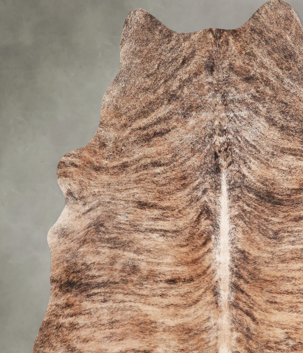 Light Brindle Large Brazilian Cowhide Rug 6'5"H x 5'5"W #A56077 by Hudson Hides