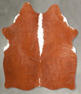 Hereford Medium Brazilian Cowhide Rug 5'4"H x 5'2"W #A56079 by Hudson Hides