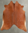 Solid Brown Large Brazilian Cowhide Rug 6'0"H x 6'7"W #A56080 by Hudson Hides