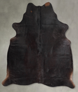 Solid Black Large Brazilian Cowhide Rug 6'5"H x 5'3"W #A56081 by Hudson Hides