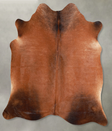 Warm Caramel Large Brazilian Cowhide Rug 6'3"H x 6'1"W #A56082 by Hudson Hides