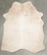 Champagne Medium Brazilian Cowhide Rug 5'5"H x 4'1"W #A56083 by Hudson Hides