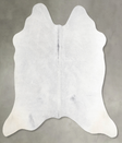 Light Grey Medium Brazilian Cowhide Rug 4'10"H x 5'7"W #A56084 by Hudson Hides