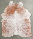 Salt and Pepper Brown Medium Brazilian Cowhide Rug 5'3"H x 4'7"W #A56087 by Hudson Hides