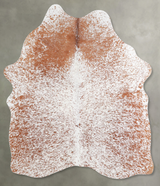 Salt and Pepper Brown Medium Brazilian Cowhide Rug 5'3"H x 4'7"W #A56087 by Hudson Hides