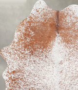 Salt and Pepper Brown Medium Brazilian Cowhide Rug 5'3"H x 4'7"W #A56087 by Hudson Hides