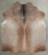 Taupe Medium Brazilian Cowhide Rug 5'4"H x 4'6"W #A56091 by Hudson Hides
