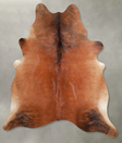 Medium Brindle X-Large Brazilian Cowhide Rug 7'1"H x 6'3"W #A56092 by Hudson Hides